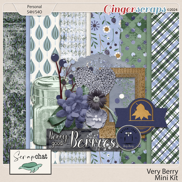 Very Berry Mini Kit by ScrapChat Designs