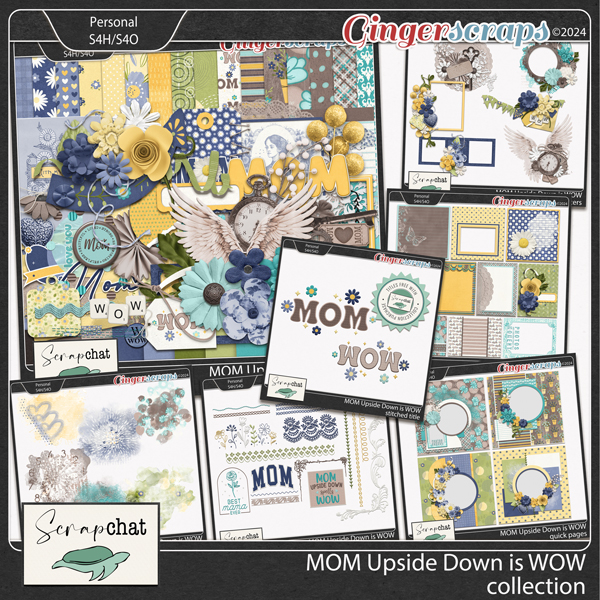 Mom upside down is WOW collection by ScrapChat Designs
