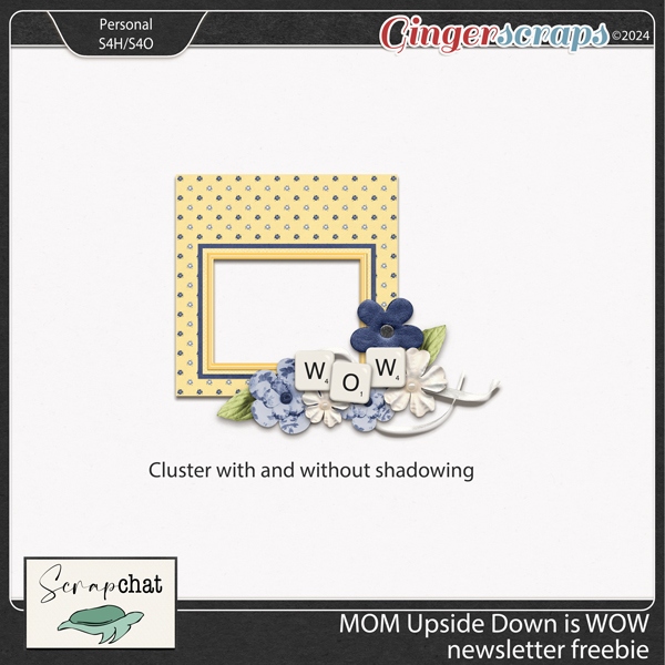 Mom upside down is Wow Journal Card Frame by ScrapChat Designs
