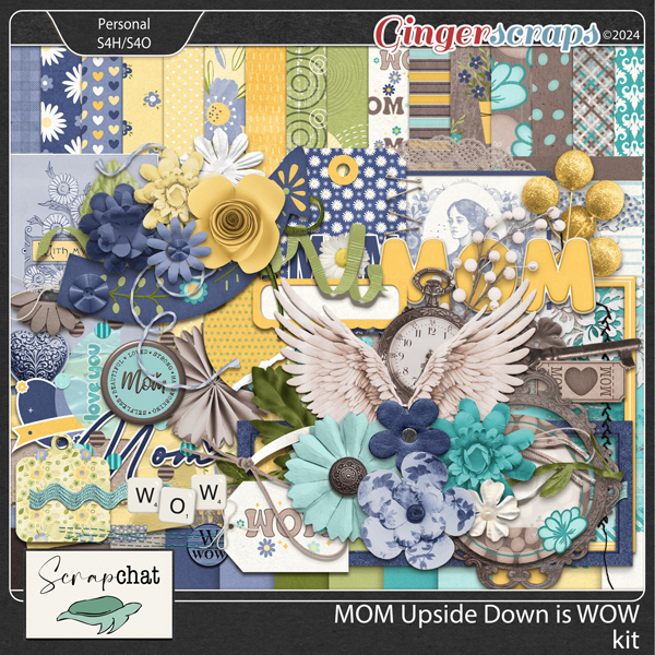 Mom upside down is WOW kit by ScrapChat Designs