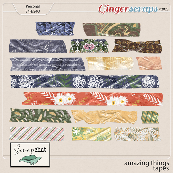 Amazing Things Tapes by ScrapChat Designs