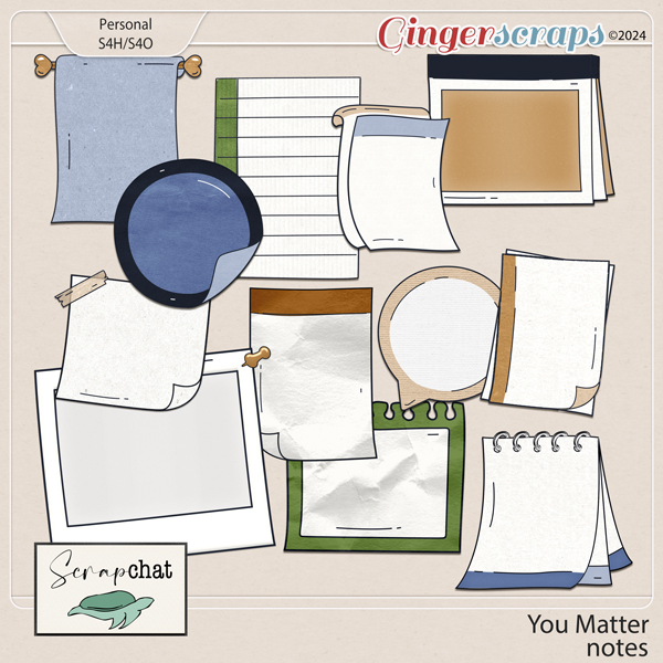 You Matter Notes by ScrapChat Designs