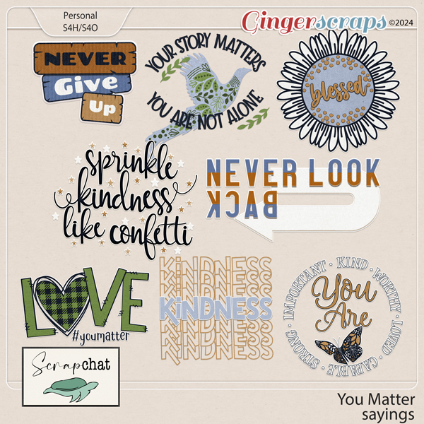 You Matter Sayings by ScrapChat Designs