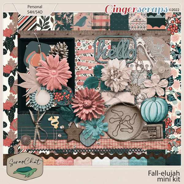 Fall-elujah Mini Kit by ScrapChat Designs