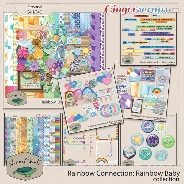Rainbow Baby Collection by ScrapChat Designs
