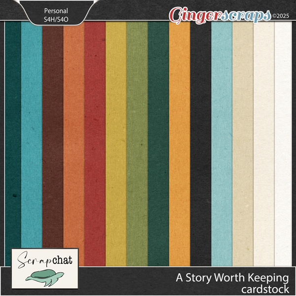 A Story Worth Keeping Cardstock by ScrapChat Designs