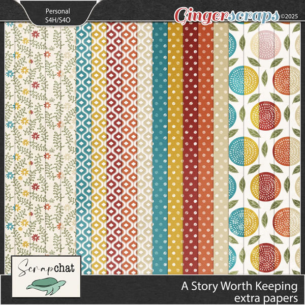 A Story Worth Keeping Extra Papers by ScrapChat Designs