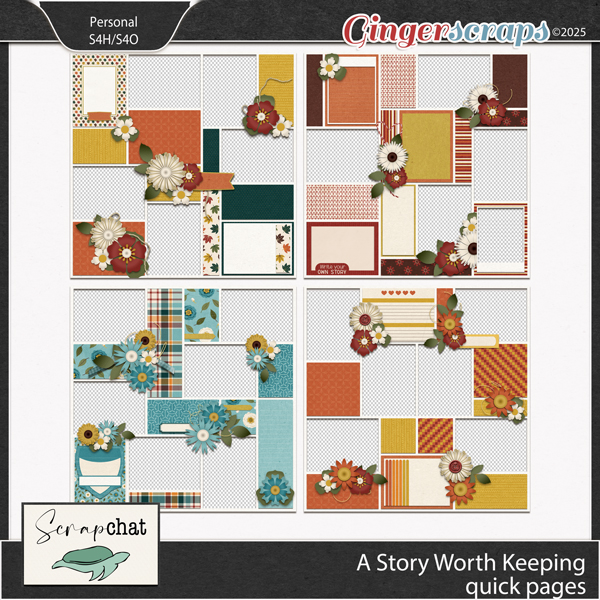 A Story Worth Keeping Quick Pages by ScrapChat Designs