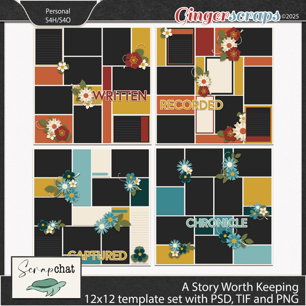 A Story Worth Keeping Template Set by ScrapChat Designs