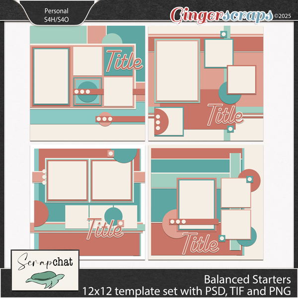 Balanced Starters Template Set by ScrapChat Designs