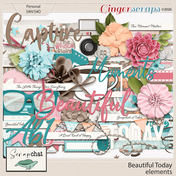 Beautiful Today Elements by ScrapChat Designs