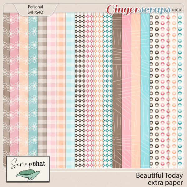 Beautiful Today Extra Papers by ScrapChat Designs