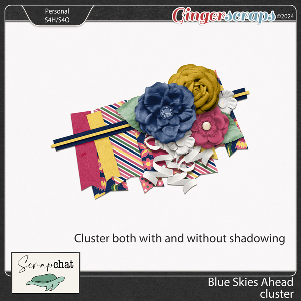 Blue Skies Ahead Cluster by ScrapChat Designs