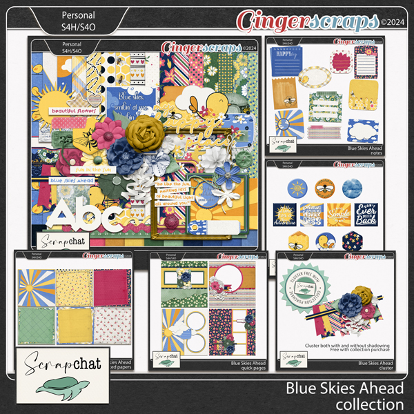 Blue Skies Ahead Collection by ScrapChat Designs
