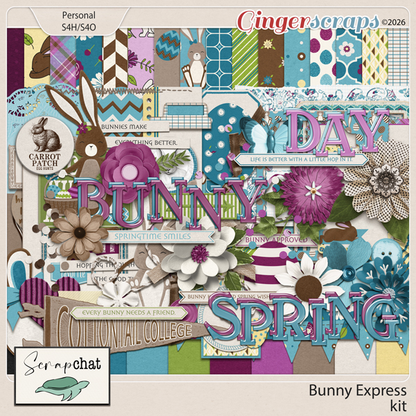 Bunny Express Kit by ScrapChat Designs