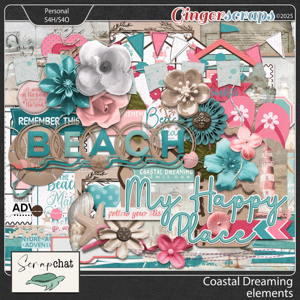 Coastal Dreaming Elements by ScrapChat Designs