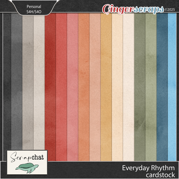 Everyday Rhythms Cardstock by ScrapChat Designs