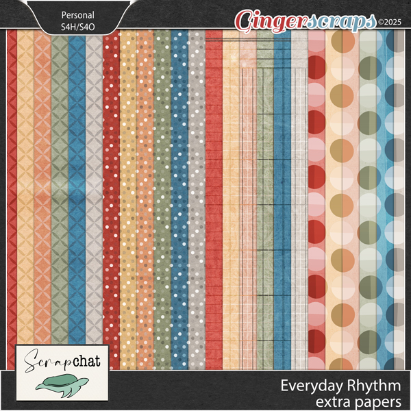 Everyday Rhythms Extra Papers by ScrapChat Designs