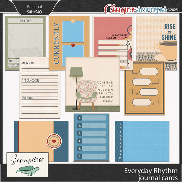 Everyday Rhythms Journal Cards by ScrapChat Designs