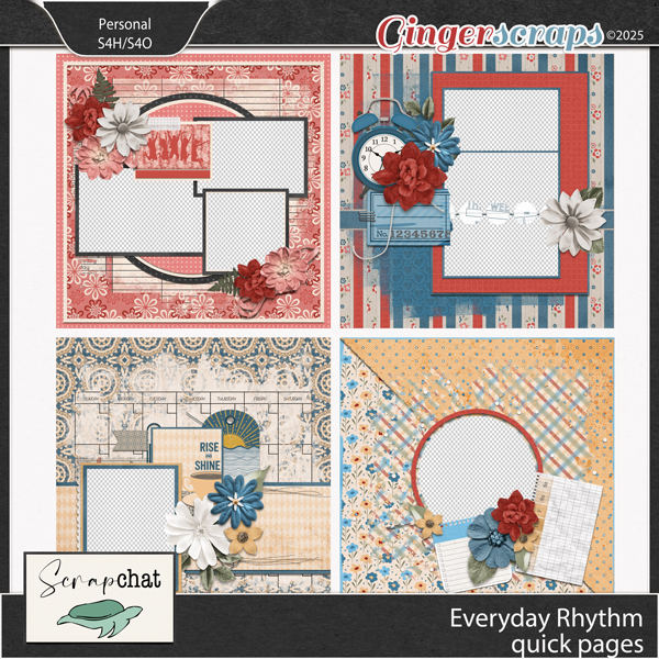 Everyday Rhythms Quick Pages by ScrapChat Designs