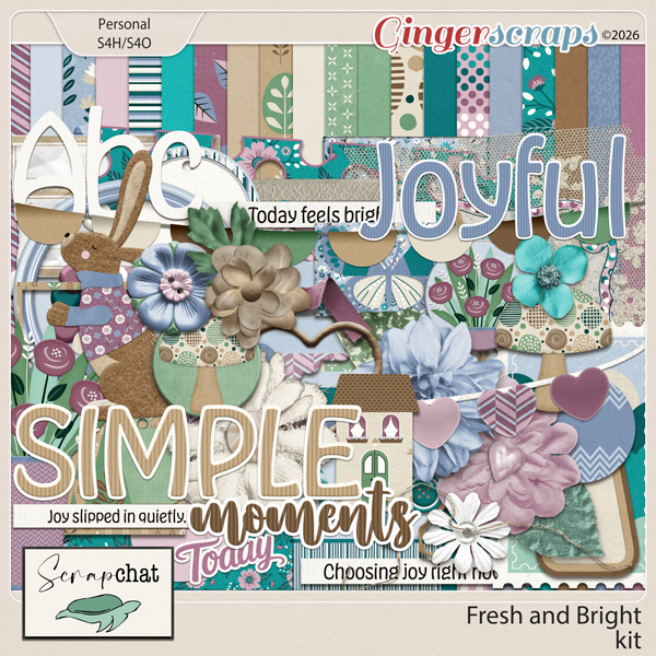 Fresh and Bright Mini Kit by ScrapChat Designs