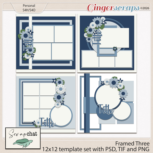 Framed 3 Templates by ScrapChat Designs