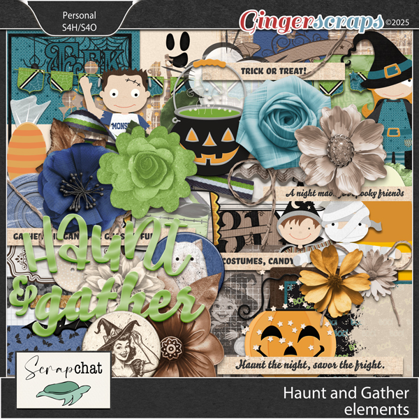 Haunt and Gather Elements by ScrapChat Designs