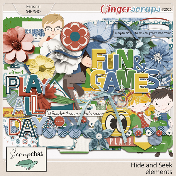 Hide and Seek Elements by ScrapChat Designs