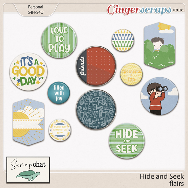 Hide and Seek Flairs by ScrapChat Designs