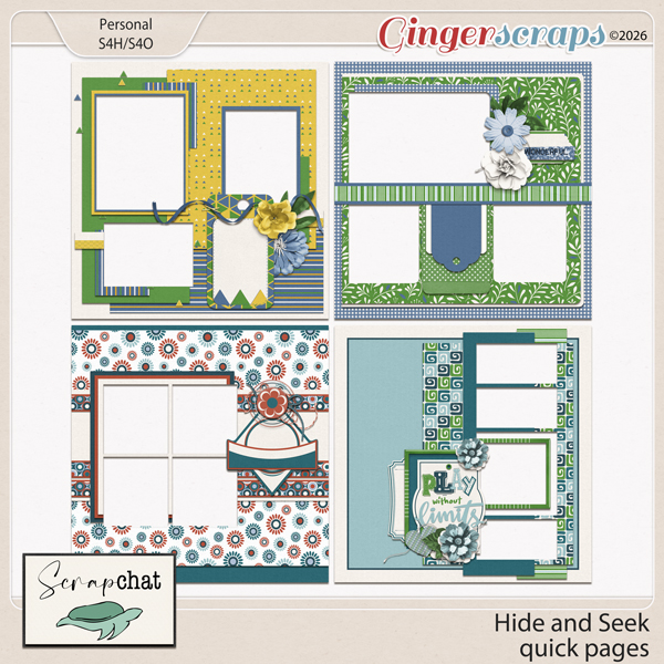 Hide and Seek Quick Pages by ScrapChat Designs