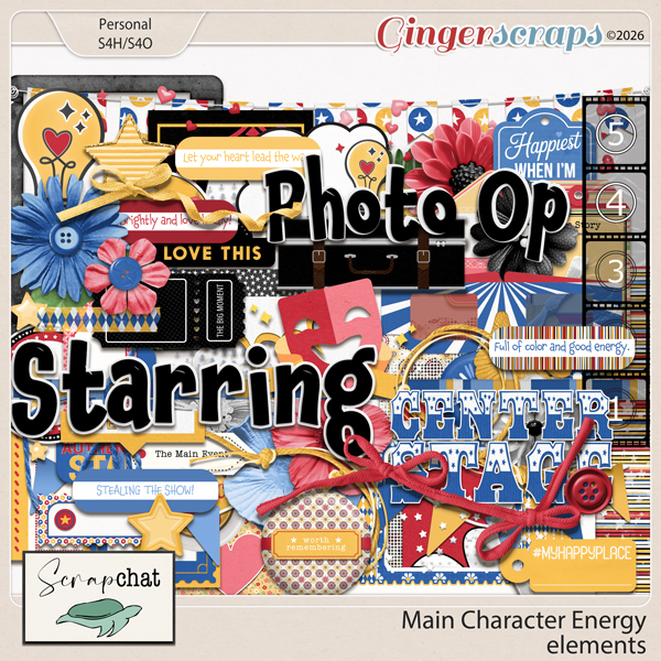 Main Character Energy Elements by ScrapChat Designs