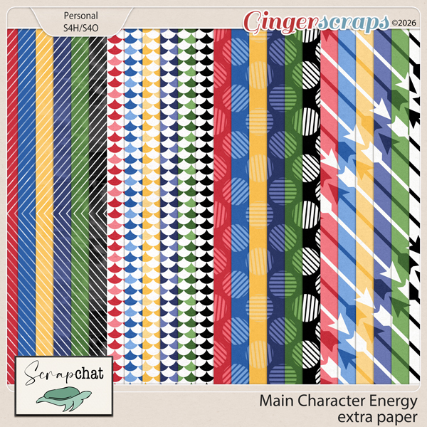 Main Character Energy Extra Papers by ScrapChat Designs