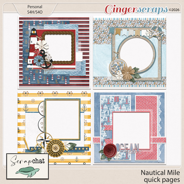 Nautical Miles Quick Pages by ScrapChat Designs