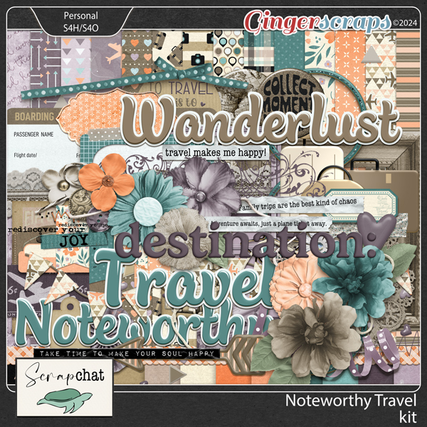 Noteworthy Travel Kit by ScrapChat Designs
