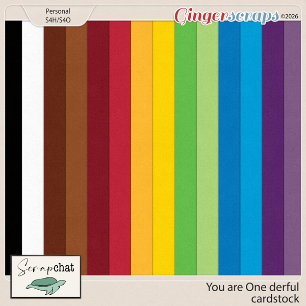 You Are One Derful Cardstock by ScrapChat Designs