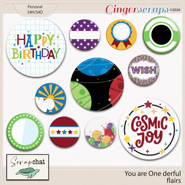 You Are One Derful Flairs by ScrapChat Designs