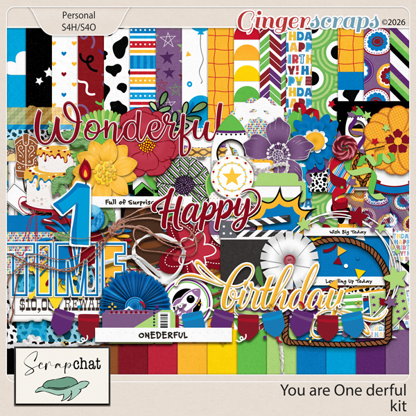 You Are One Derful Kit by ScrapChat Designs