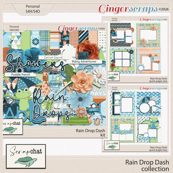 Rain Drop Dash Collection by ScrapChat Designs