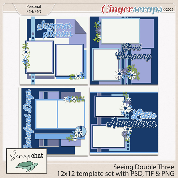 Seeing Double Three Templates by ScrapChat Designs