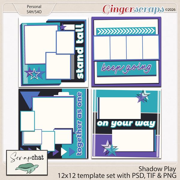 Shadow Play Templates by ScrapChat Designs