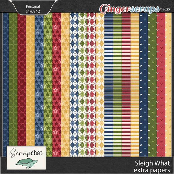 Sleigh What Extra Papers by ScrapChat Designs