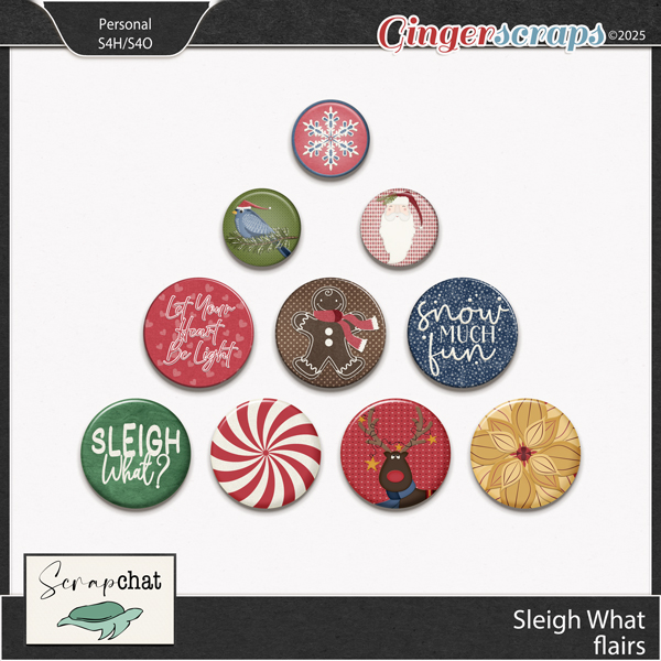 Sleigh What Flairs by ScrapChat Designs