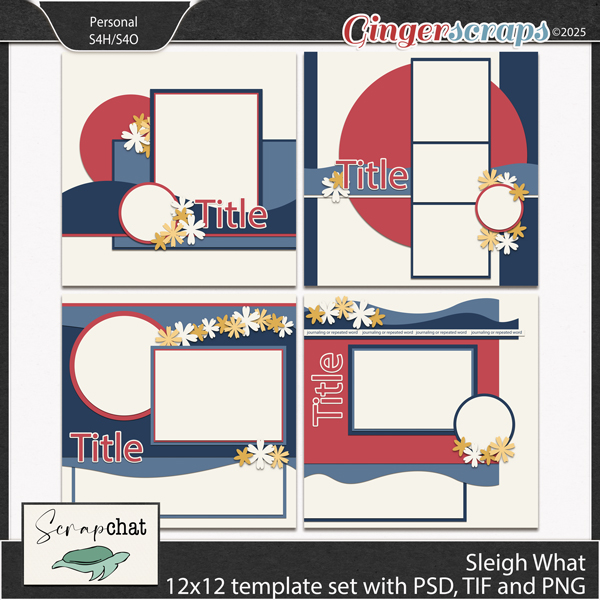 Sleigh What Template Set by ScrapChat Designs