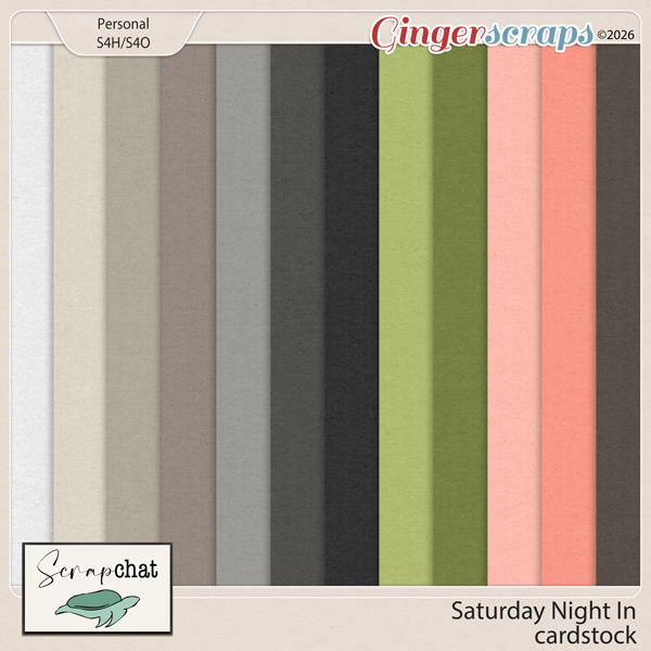 Saturday Night In Cardstock by ScrapChat Designs