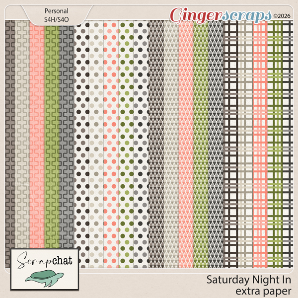Saturday Night In Extra Papers by ScrapChat Designs