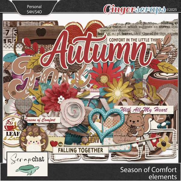 Season of Comfort Elements by ScrapChat Designs