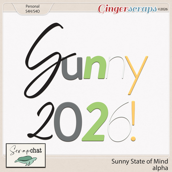 Sunny State of Mind Alpha by ScrapChat Designs