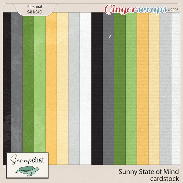 Sunny State of Mind Cardstock by ScrapChat Designs