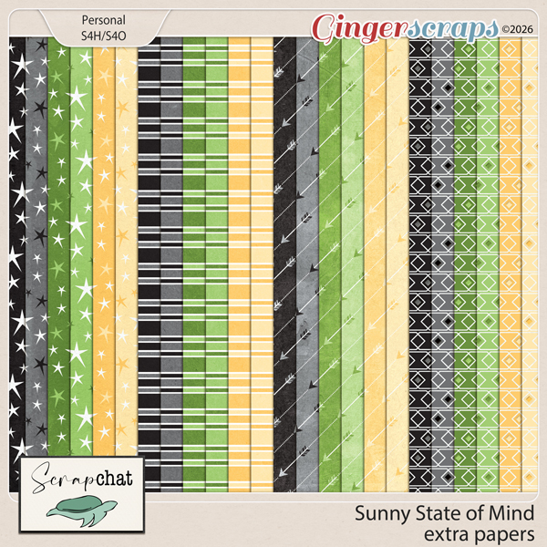 Sunny State of Mind Extra Papers by ScrapChat Designs