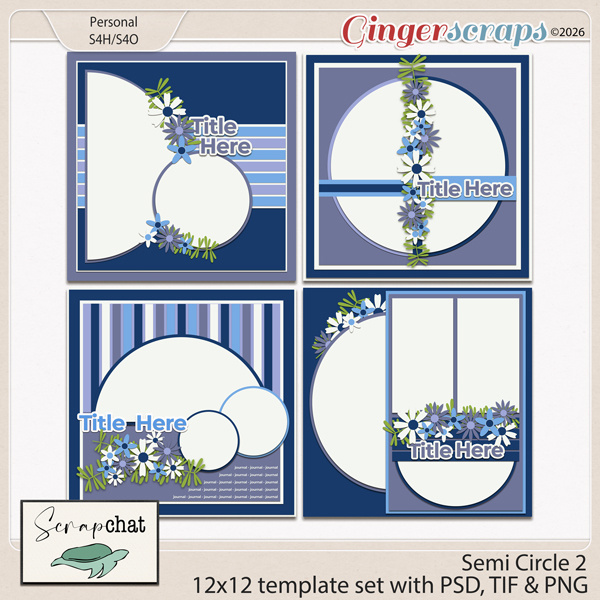 Semi Circle 2 Templates by ScrapChat Designs